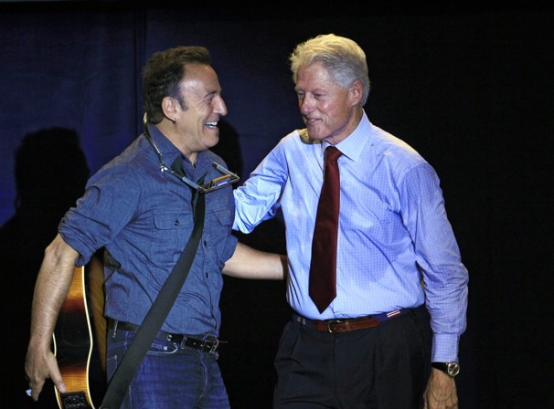 Americké demokratické celebrity Clinton a Springsteen bojují za Obamu